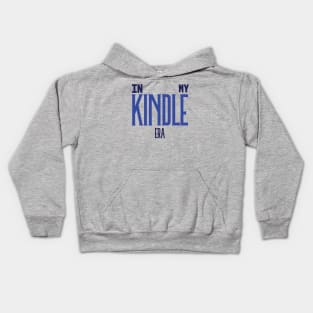 In My Kindle Era Blue Kids Hoodie